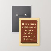 資格は配布資料ではない 缶バッジ (正面/裏面)