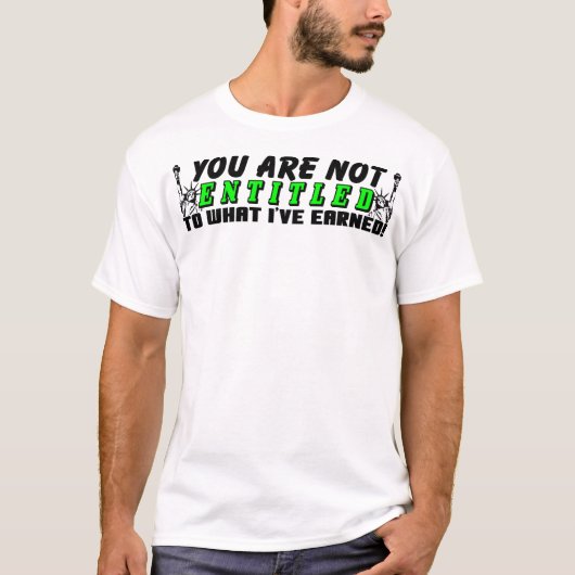 資格を与えられません! Tシャツ (正面)