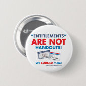 資格賦与はハンドアウトではないです! ボタン 缶バッジ (正面&裏面)