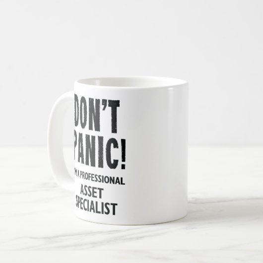 資産スペシャリスト コーヒーマグカップ (正面左)