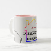 "資産会計士" ツートーンマグカップ (正面左)