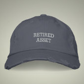 資産退職したヴィンテージスタイル動揺して 刺繍入りキャップ