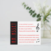 資産（音楽大臣） ポストカード (スタンド正面)