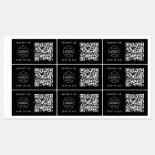 資産IDラベル | Business BlackのQRコードプロパティ ラベル (シート)