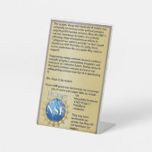 資金提供なし 台座サイン (正面)