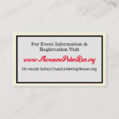 資金調達オートバイ走トランプのポーカーヴィンテージカスタマイズ コーリングカード (裏面)