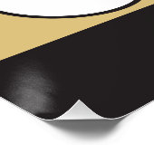 資金調達進捗チャート黒金ゴールドポスター ポスター (コーナー)