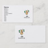 資金集めをするナットのTシャツおよびギフト 名刺 (正面/裏面)