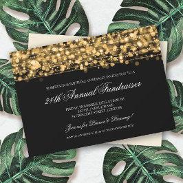 資金集企業のめガラパーティーキラキラ金ゴールド 招待状