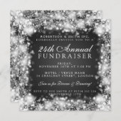 資金集企業のめガラパーティーシルバきらめくー 招待状 (正面/裏面)