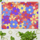 賑やかなブーケキッチンタオル キッチンタオル (折り畳み)