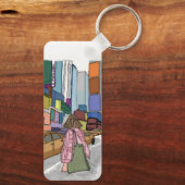 賑やかな街の通りが並ぶ。 キーホルダー (裏面)