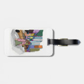 賑やかな街の通りが並ぶ。 ラゲッジタグ (裏面横)