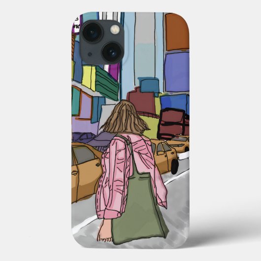 賑やかな街の通りが並ぶ。 Case-Mate iPhoneケース (裏面)