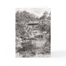 賑やかな街を通じて… -サンキューカード