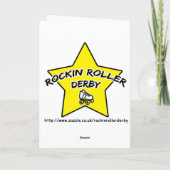 賛否両論のローラーのダービーのゾンビ カード (裏面)