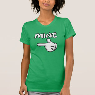 賛成彼は鉱山のTシャツです Tシャツ