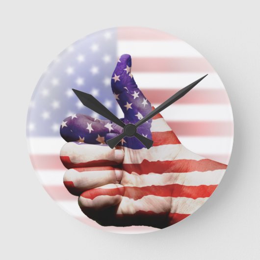 賛成！ ラウンド壁時計 (正面)