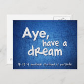 賛成、夢の郵便はがきを持って下さい ポストカード (正面/裏面)