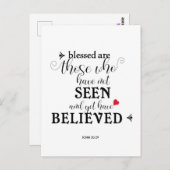 「賛美あれは」引用文はがき ポストカード (正面/裏面)