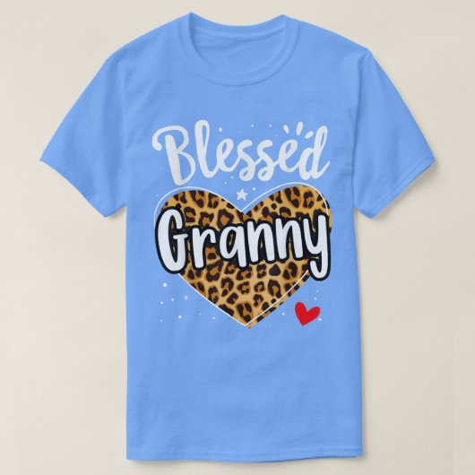 賛美おばあちゃんレオパード印刷ナナマママザデイグラ Tシャツ (デザイン正面)