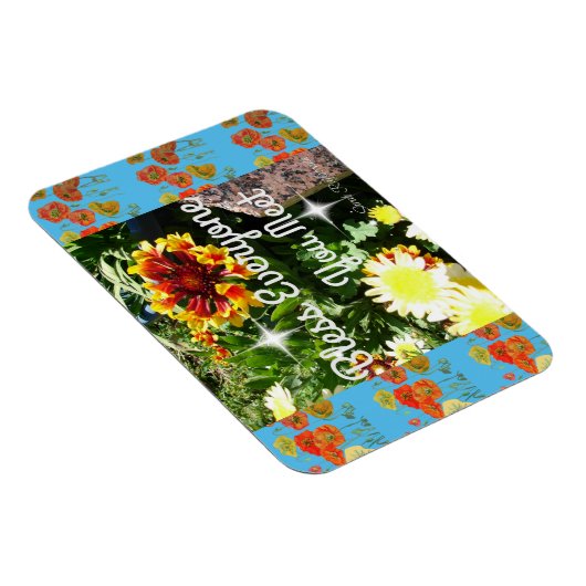 賛美お会いする人は誰でも感動的引用文磁石 マグネット (右側)