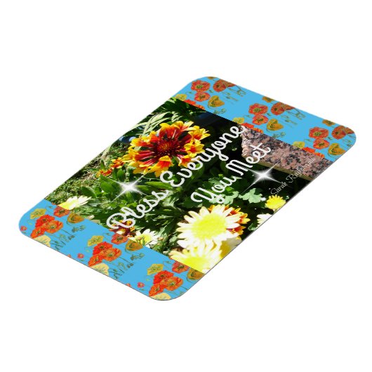 賛美お会いする人は誰でも感動的引用文磁石 マグネット (左側)