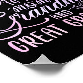 賛美お母さんおばあちゃん素晴らしと ポスター (角)