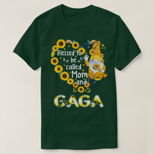 賛美お母さんとガガ秋格言Sunfl Tシャツ (デザイン正面)