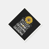 賛美お母さんヒマワリと呼ば素晴らしれる スタンダードカクテルナプキン (角)