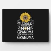 賛美お母さんヒマワリと呼ば素晴らしれる フォトプラーク (正面)