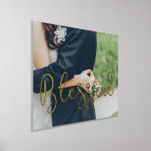 賛美お洒落スクリプト 箔ポスター (レイダウン)