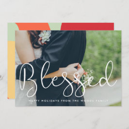 賛美お洒落Script Photo Christmas シーズンカード