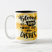 賛美お皿を盛る者だ ツートーンマグカップ (左)