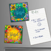 賛美かわいらしおもしろいモダンフローラ マグネット