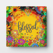 賛美かわいらしフローラお洒落インスピレーションEasel フォトプラーク (正面)