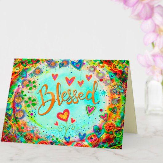 賛美かわいらしフローラ感動的 カード