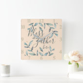 賛美ここに集まる  スクエア壁時計 (ホーム)