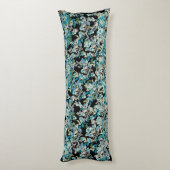 賛美このネストブラックウォーター色フローラバラ ボディピロー (裏面 (縦))