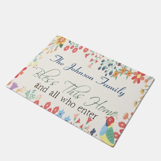 賛美このホームに自分の名前を追加します ドアマット (アングル)