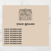 賛美この家/文字&イメージテンプレート スパークリングワインラベル (シングルラベル)