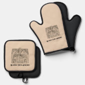 賛美この家/文字&イメージテンプレート 鍋つかみ&鍋敷きセット (正面/裏面)