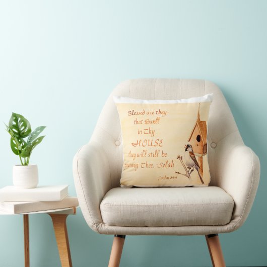 賛美されたすずめの聖なる書物、経典の詩の枕 クッション (椅子)