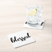 賛美されたコースターセット スクエアペーパーコースター (インサイチュ)