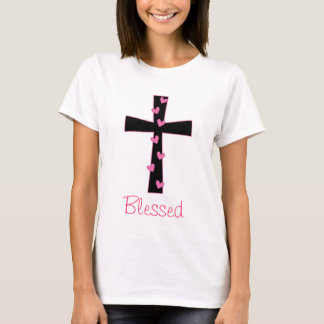 賛美されたハートの十字 Tシャツ