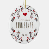 賛美された休日の写真のオーナメントを感じること セラミックオーナメント (右)