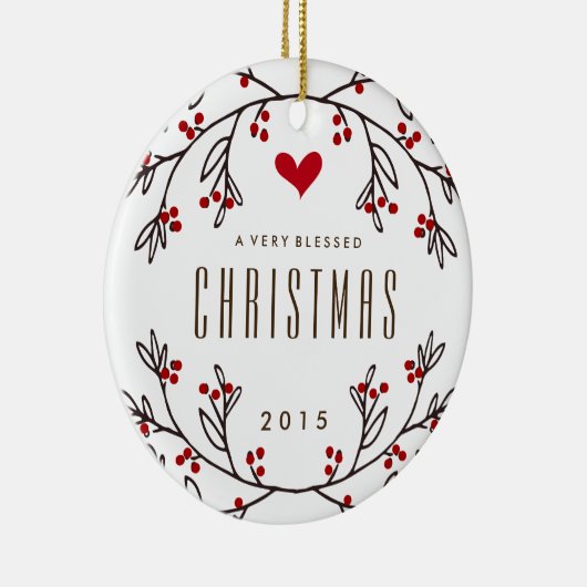 賛美された休日の写真のオーナメントを感じること セラミックオーナメント (右)