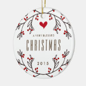 賛美された休日の写真のオーナメントを感じること セラミックオーナメント (左)