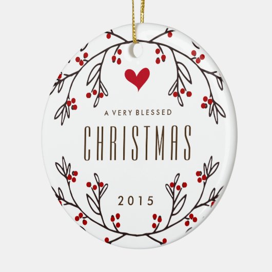 賛美された休日の写真のオーナメントを感じること セラミックオーナメント (左)