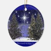 賛美された休日の挨拶 セラミックオーナメント (左)